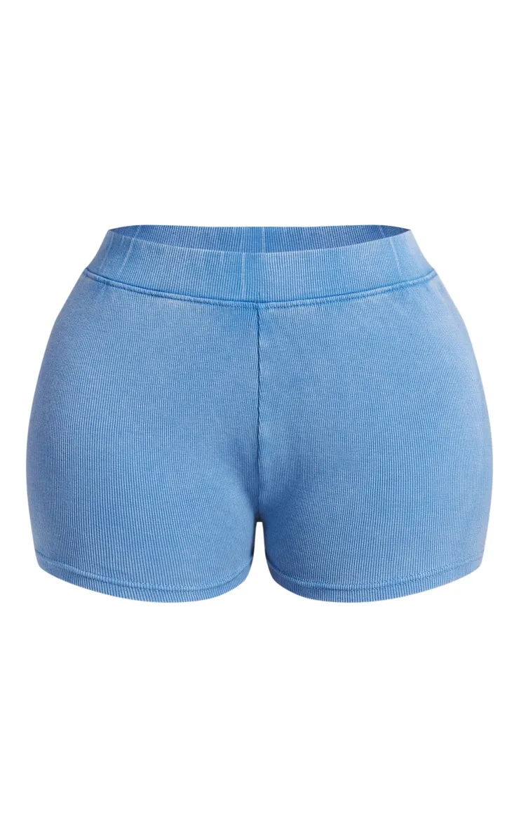 Shape Mini-short côtelé bleu