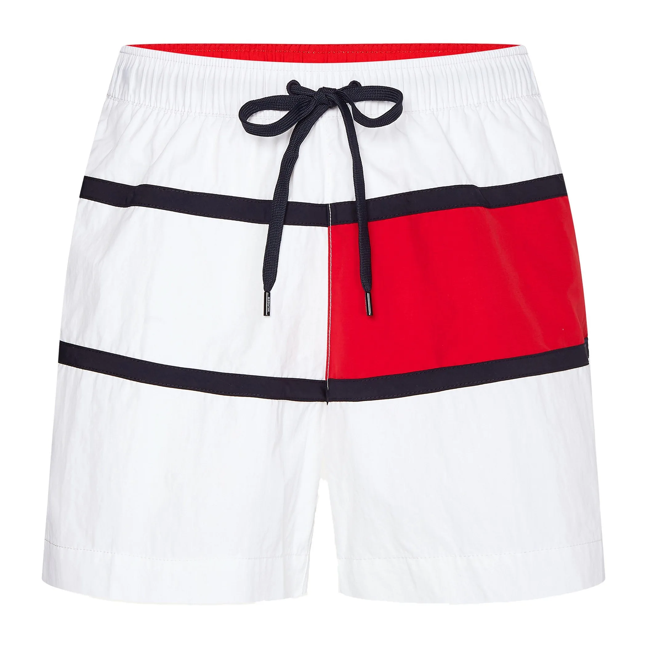 Short de bain mi-long colour block Tommy hilfiger - blanc - Tommy H...