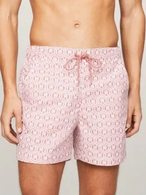 Short de bain mi-long TH Monogram | Blanc | Tommy Hilfiger