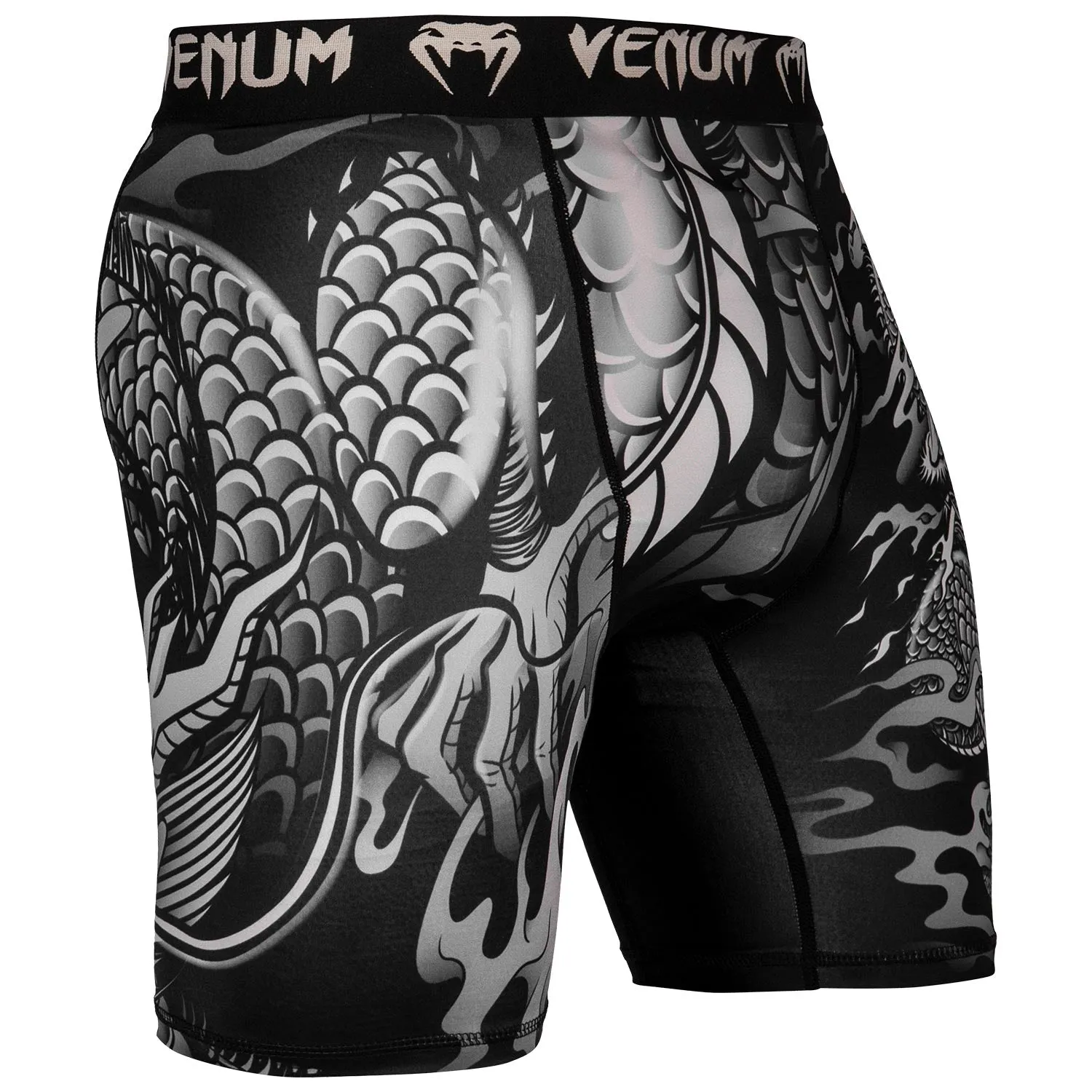 Short de compression Venum Dragon's Flight - Noir/Sable