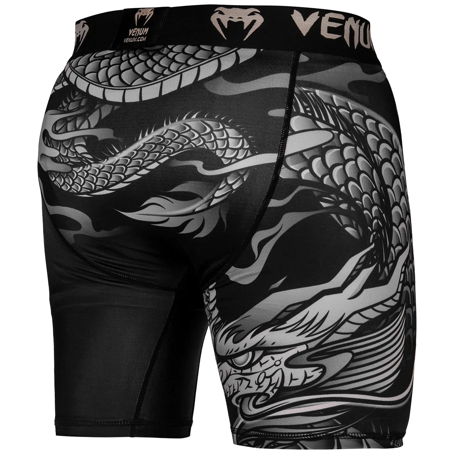 Short de compression Venum Dragon's Flight - Noir/Sable