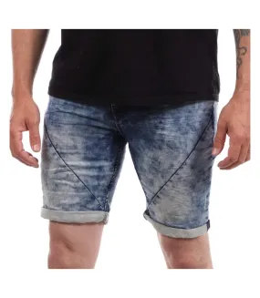 Short en jean Bleu Délavé Homme Sublevel Denim