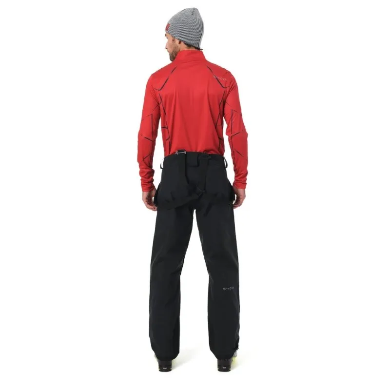 SPYDER LIMITLESS LINES ZIP T-NECK ROUGE SOUS-PULL