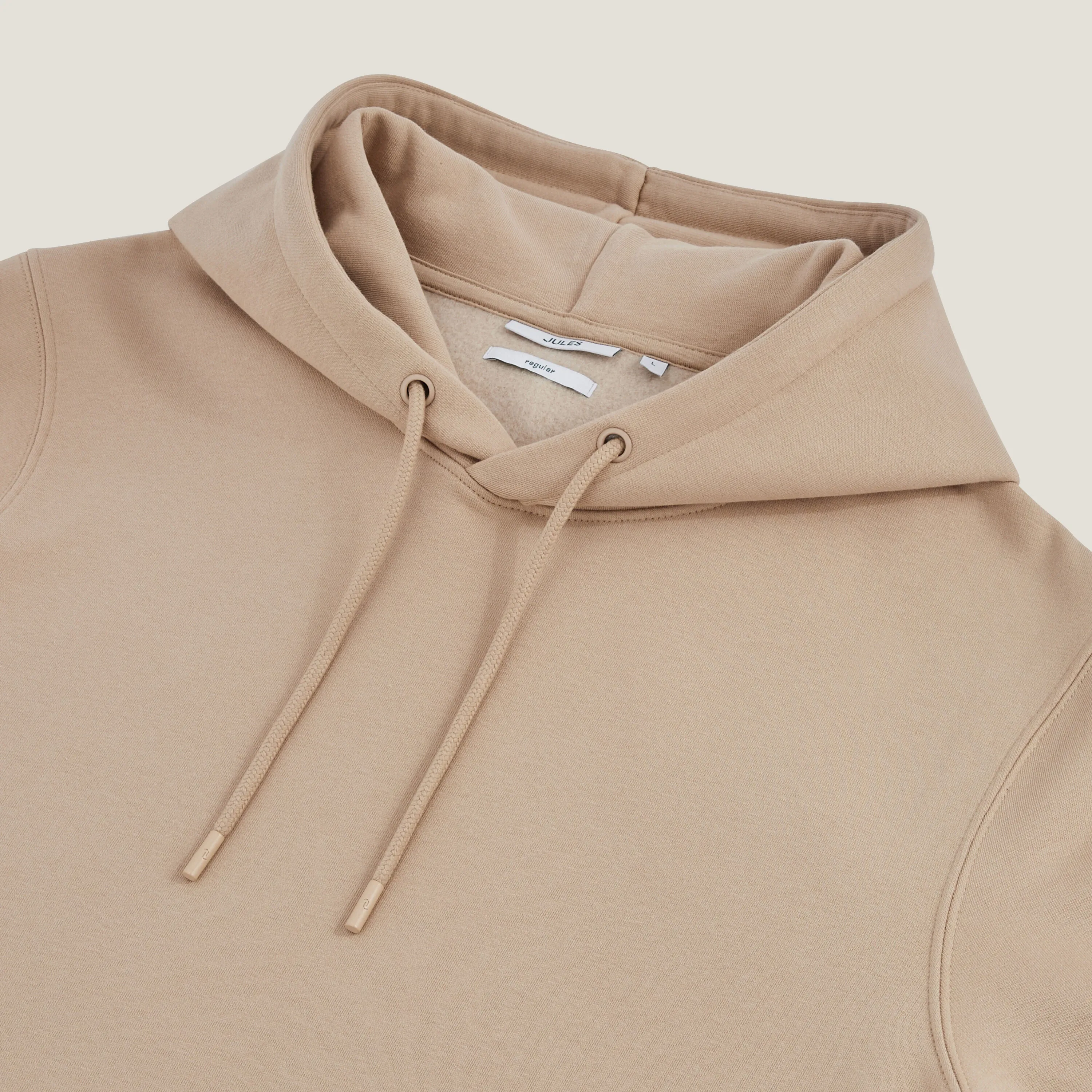 Sweat à capuche uni Beige | Jules