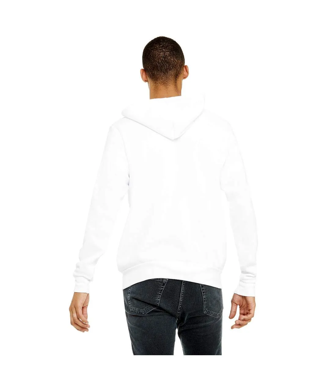 Sweat capuche unisexe blanc Bella + Canvas