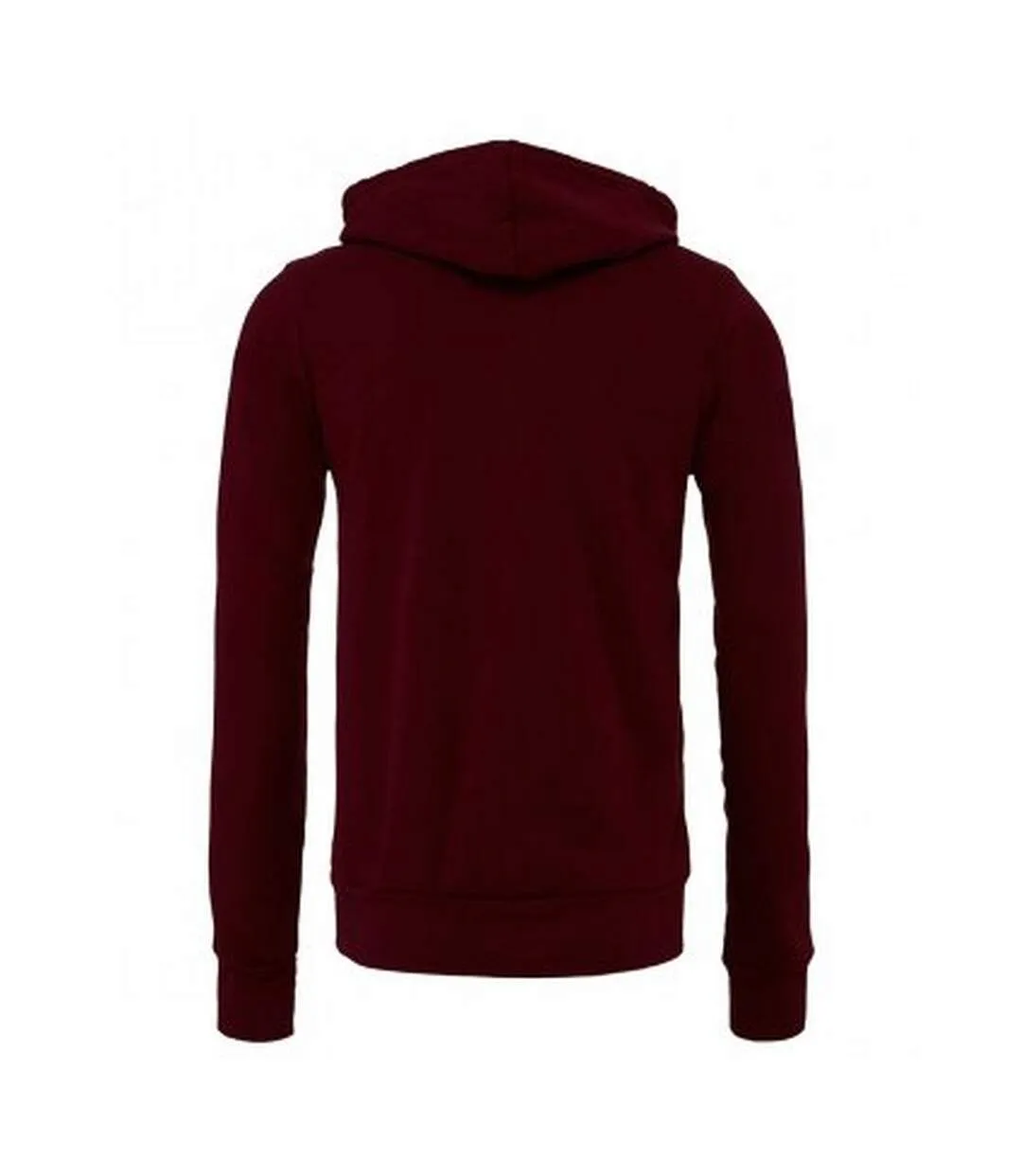 Sweat capuche unisexe bordeaux Bella + Canvas