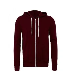 Sweat capuche unisexe bordeaux Bella + Canvas