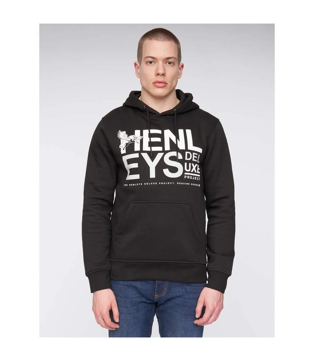 Sweat à capuche classhen homme noir Henleys