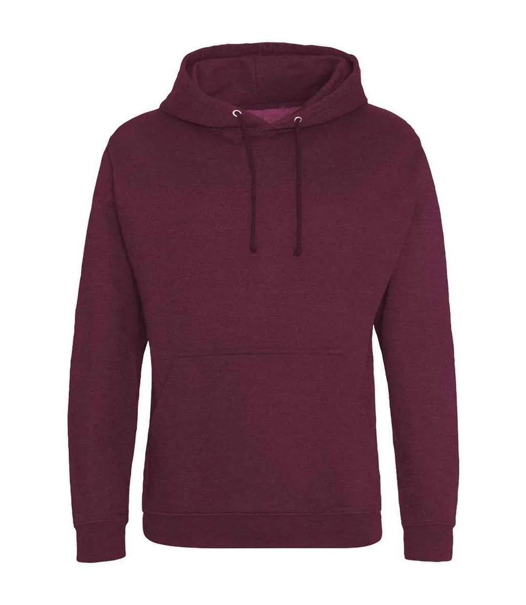 Sweat à capuche college adulte bordeaux fumé Awdis