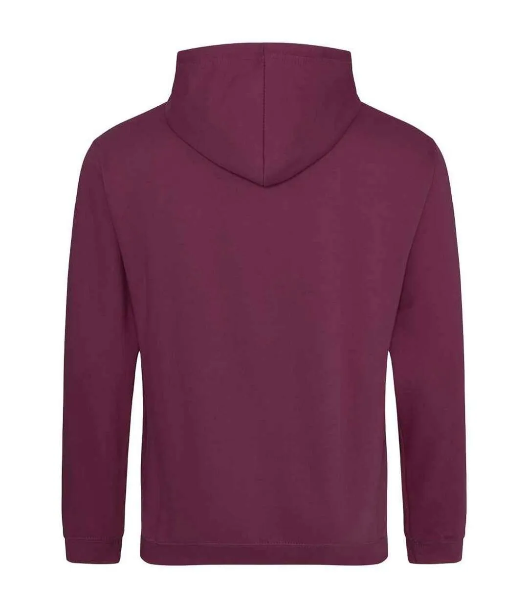 Sweat à capuche college adulte bordeaux fumé Awdis