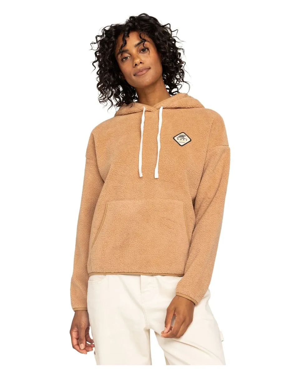 Sweat à capuche Femme COOL CALLING Marron