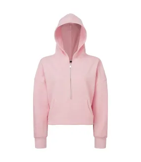 Sweat à capuche femme rose clair TriDri