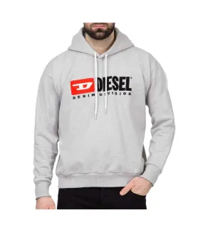 Sweat à capuche Gris Homme Diesel Male