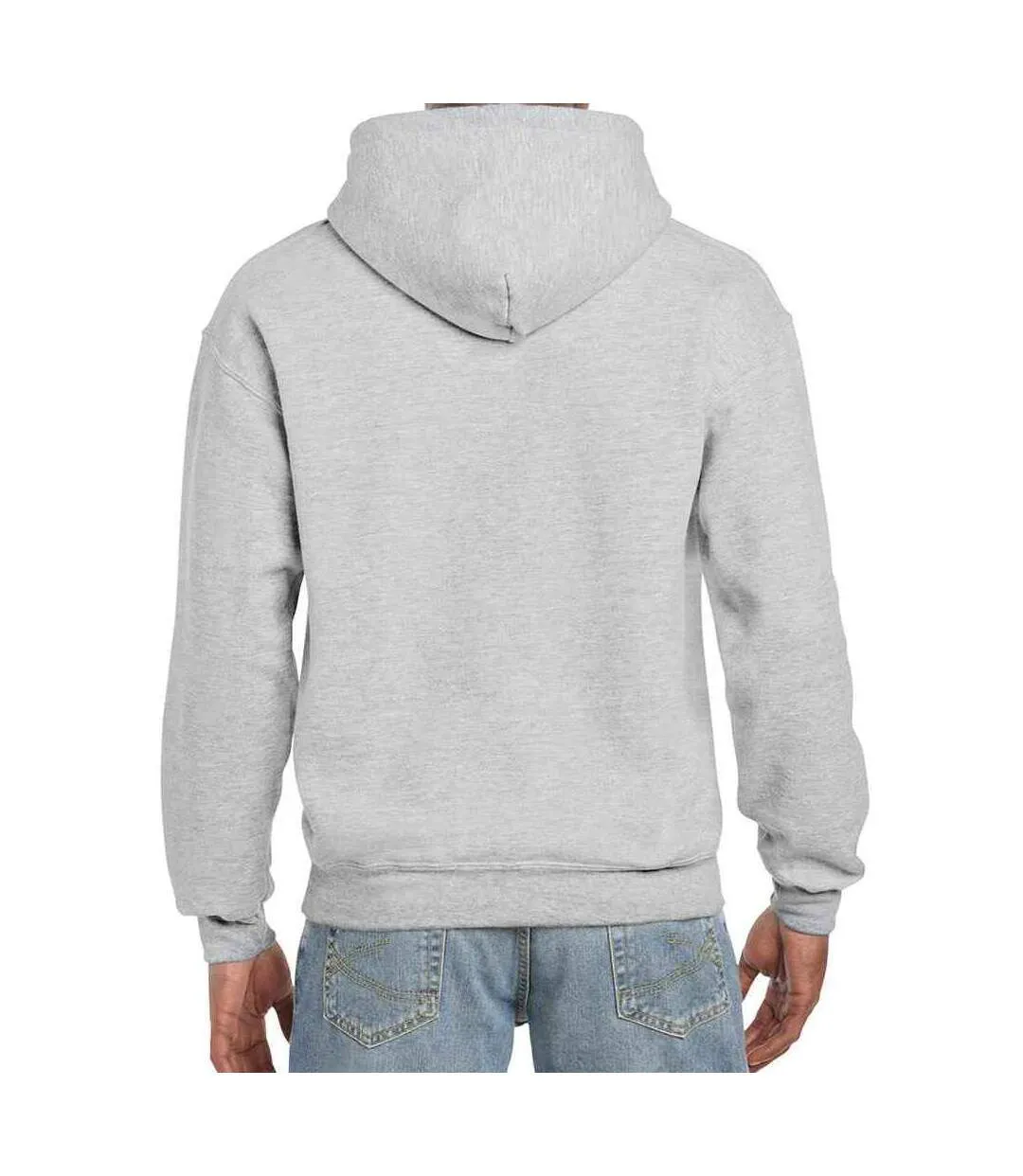 Sweat à capuche homme cendre Gildan