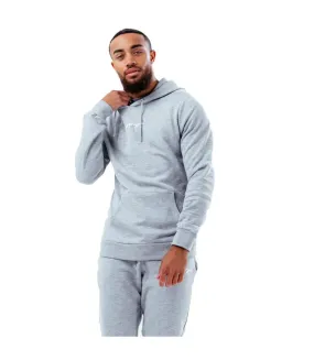 Sweat à capuche homme gris chiné Hype