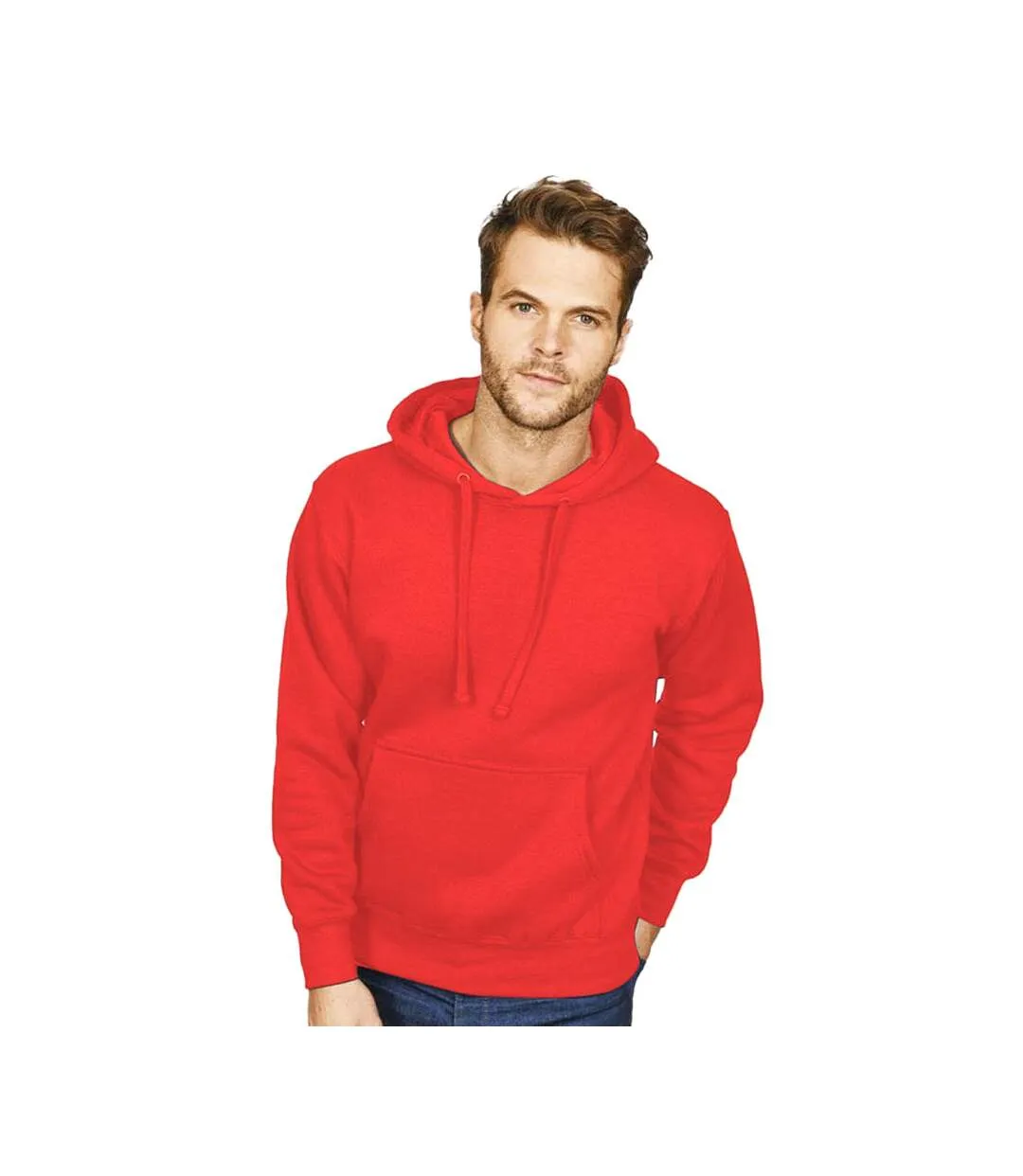 Sweat à capuche homme rouge Casual Classic