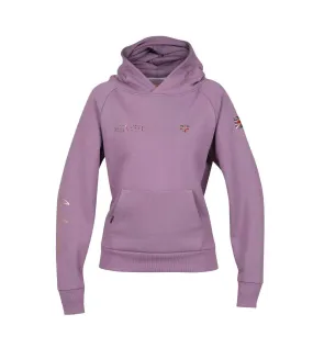 Sweat à capuche team adulte mauve Aubrion