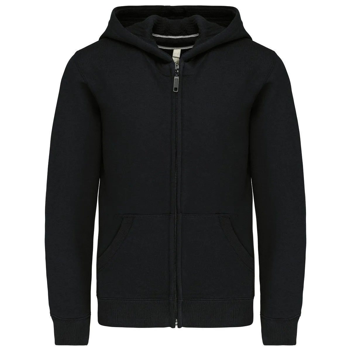 Sweat à capuche zip intégral - enfant - Ados - K455 - noir 