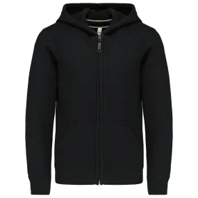 Sweat à capuche zip intégral - enfant - Ados - K455 - noir 