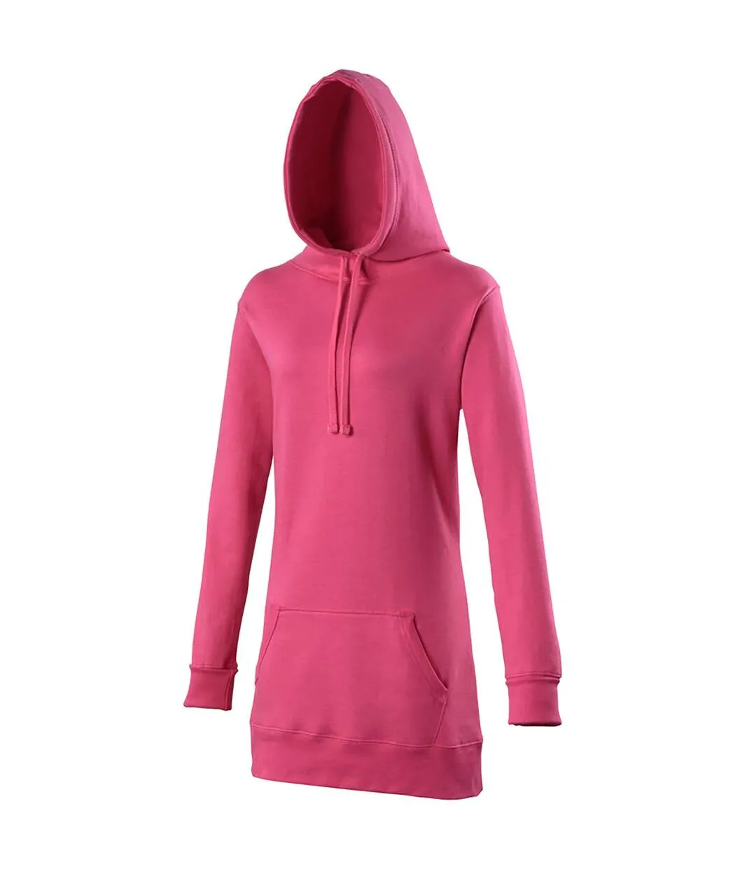 Sweatshirt long à capuche femme rose Awdis