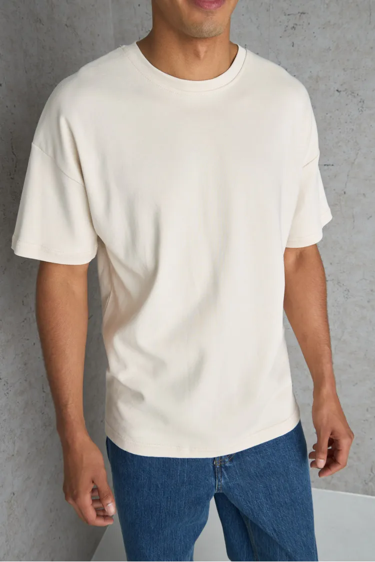 T-shirt basic beige