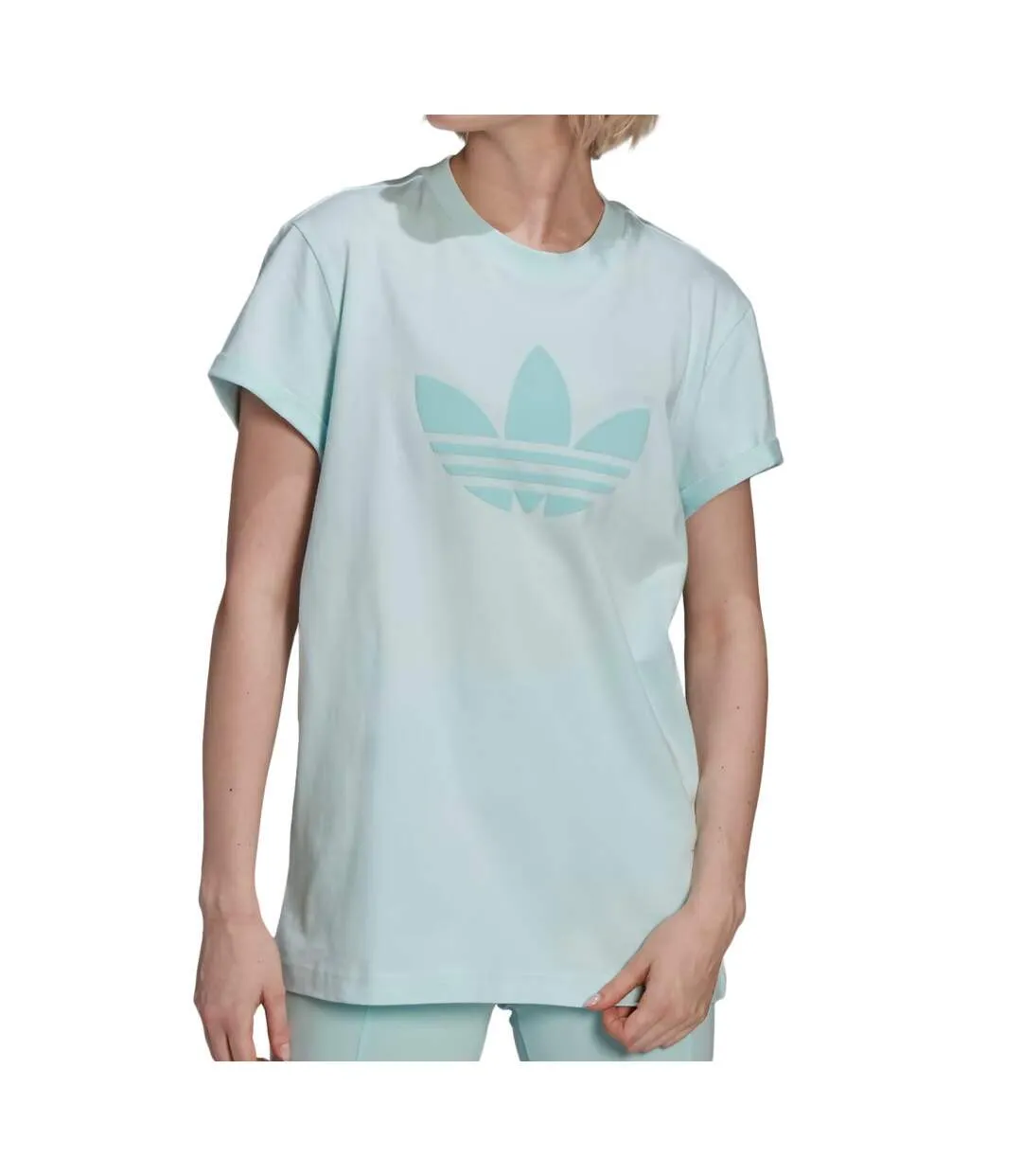 T-shirt Bleu Femme Adidas