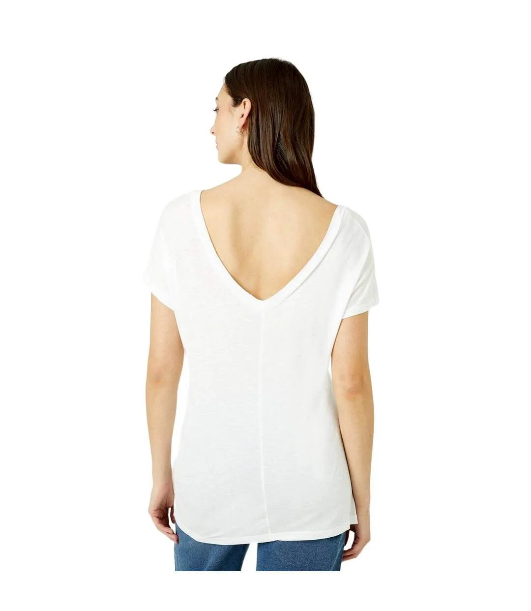 T-shirt femme blanc Maine