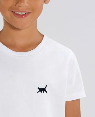 T-Shirt femme Chat (brodé)