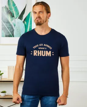 T-Shirt homme Tous les apéros mènent à rhum