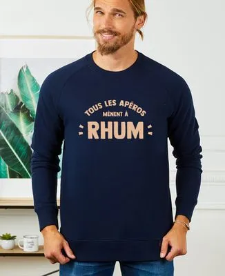 T-Shirt homme Tous les apéros mènent à rhum