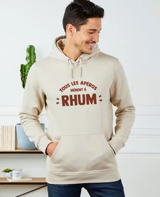 T-Shirt homme Tous les apéros mènent à rhum