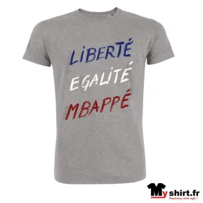 t shirt liberté égalité Mbappé