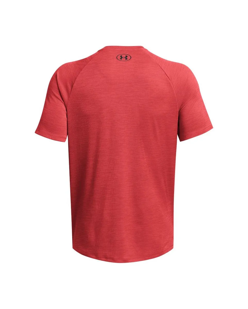 T-Shirt MC Homme UA TECH TEXTURED SS Rouge