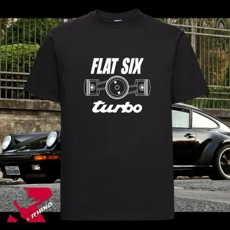 T-Shirt Porsche 911 Turbo Flat 6 - 930