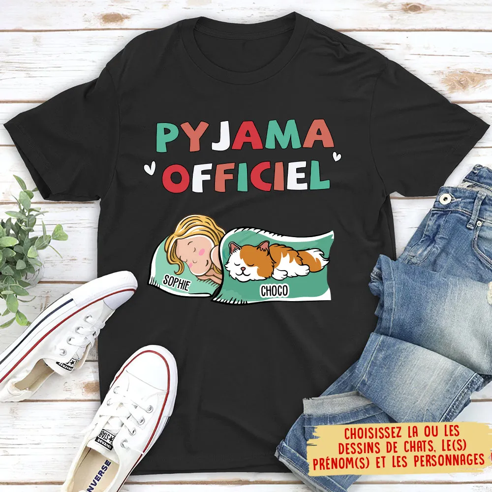 T-shirt Unisex Personnalisé - Pyjama Officiel Version 2