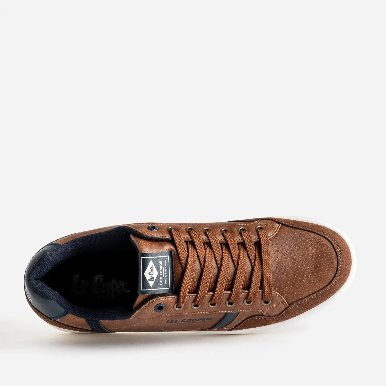 Tennis LEE COOPER cognac et marine - Baskets / Tennis Homme | ERAM