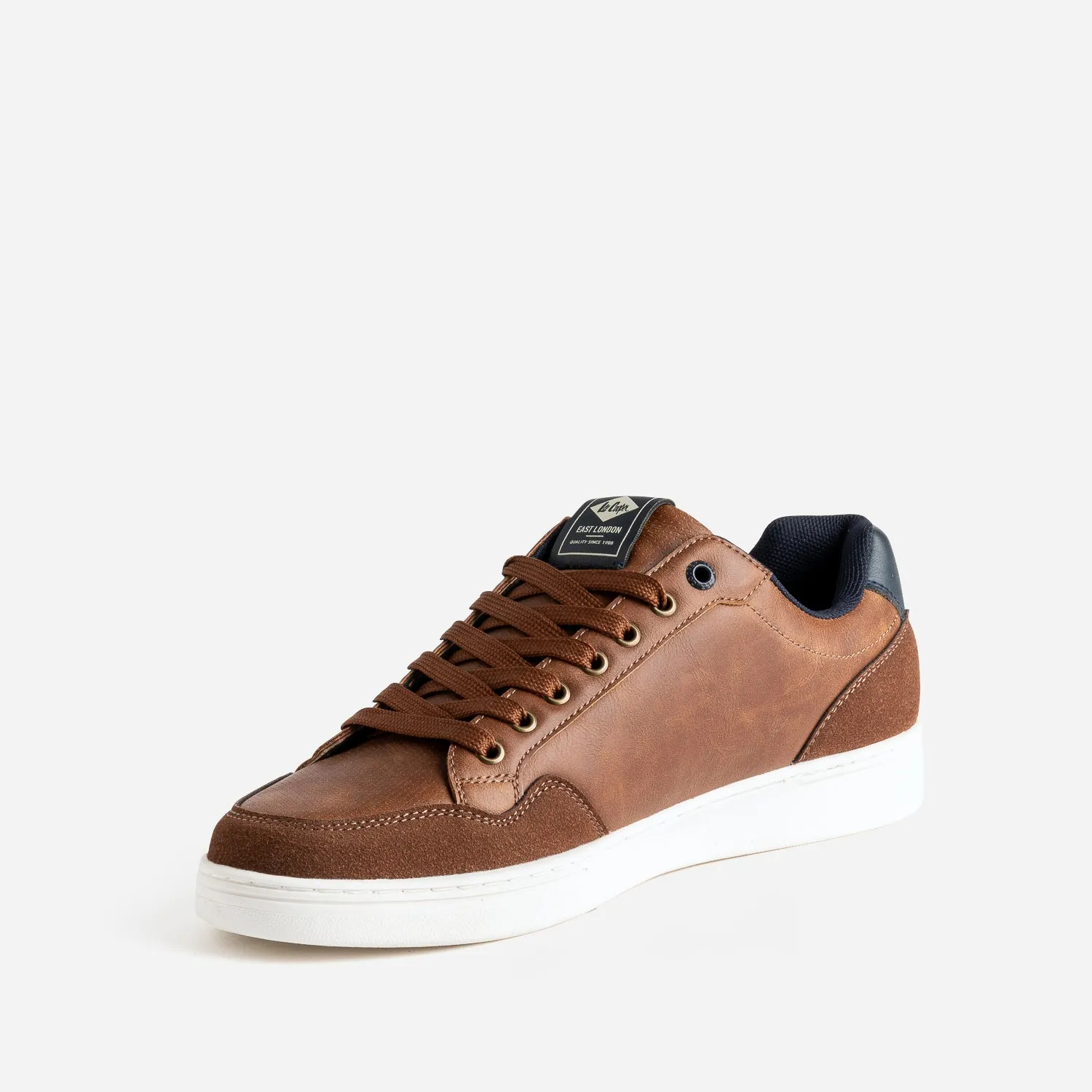 Tennis LEE COOPER cognac et marine - Baskets / Tennis Homme | ERAM