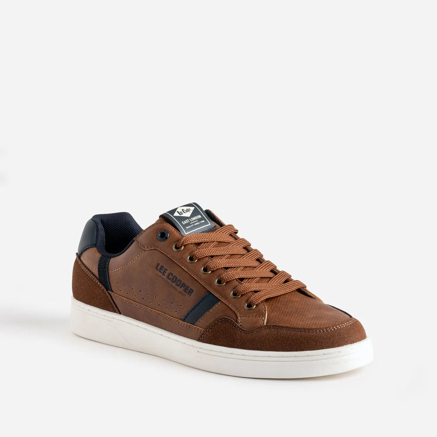 Tennis LEE COOPER cognac et marine - Baskets / Tennis Homme | ERAM