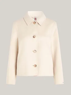 Trench-coat court Curve en laine majoritaire | BEIGE | Tommy Hilfiger