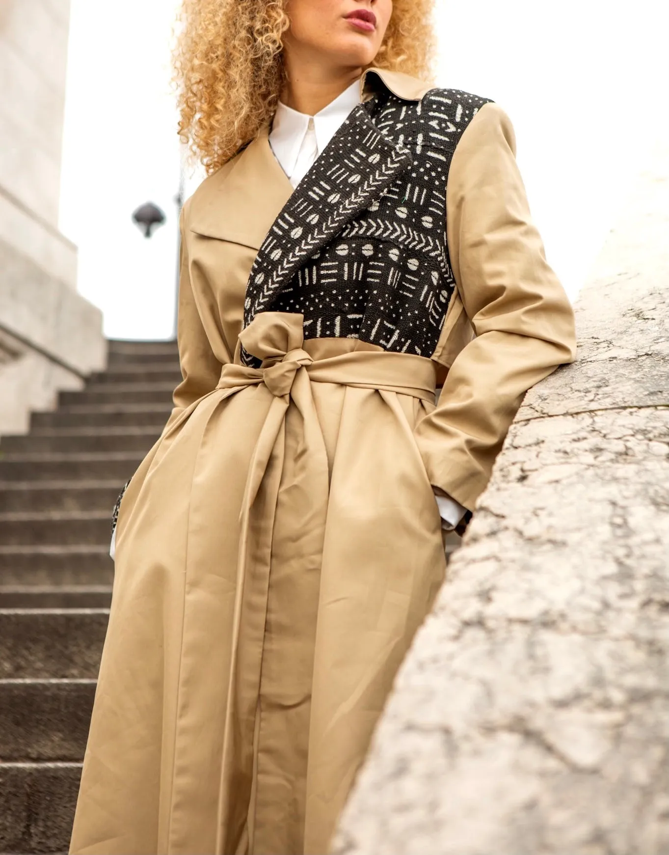 Trench-coat femme beige