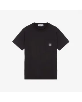 TSHIRT FISSATO Effect 21957 BLACK - Stone Island  | Chez Maman Rouen