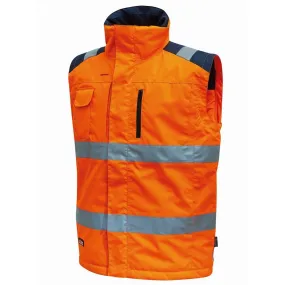 U-Power - Gilet orange haute visibilité rembourré PRIME