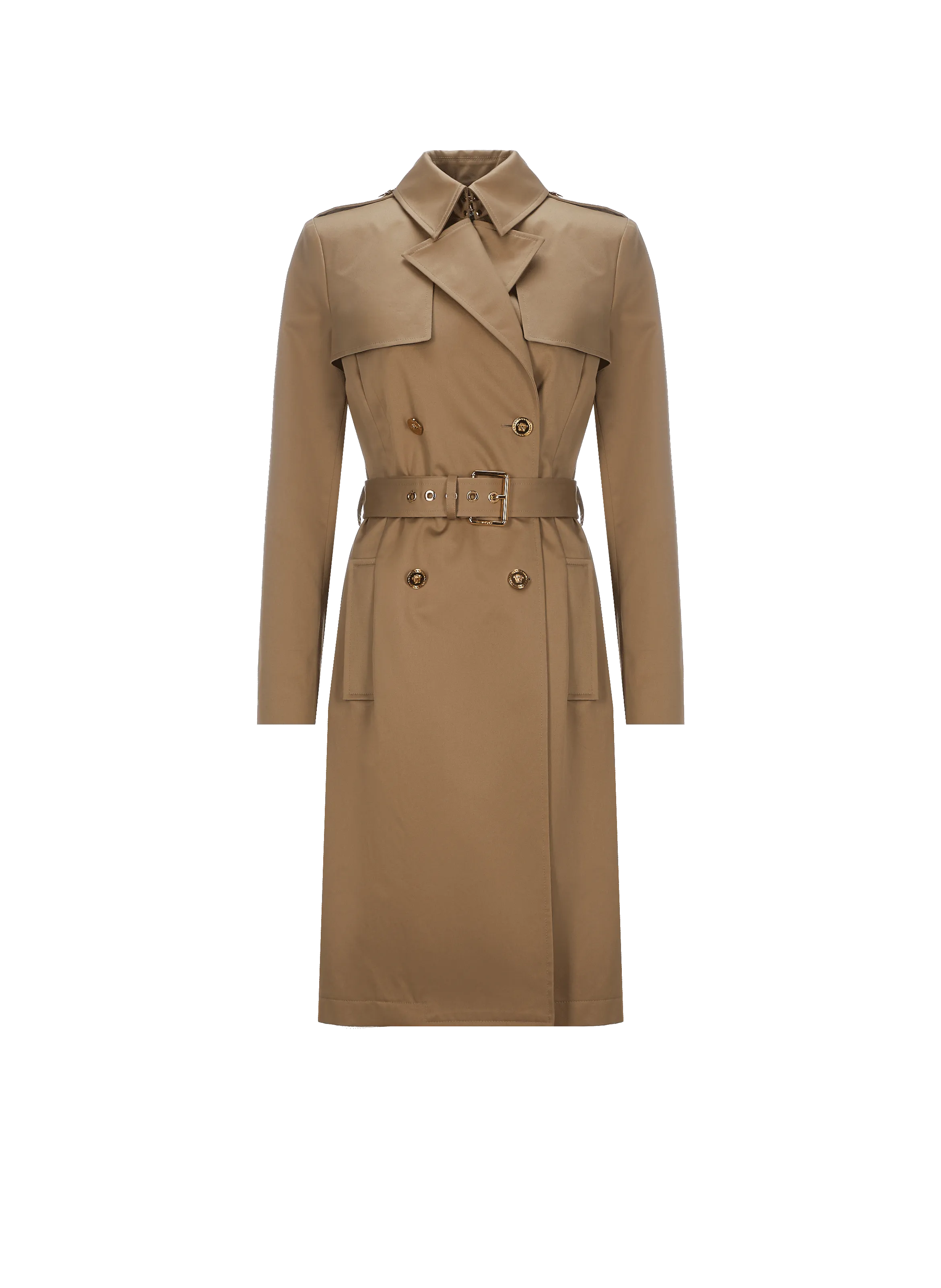 VERSACE  Trench en coton - Marron