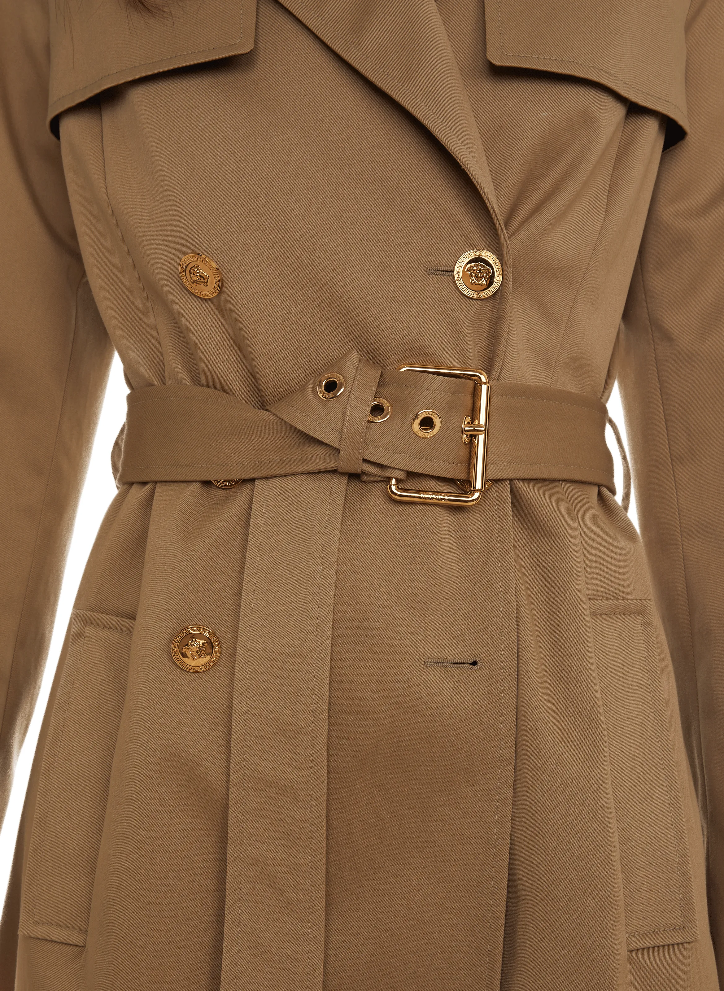 VERSACE  Trench en coton - Marron