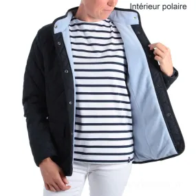 Veste BERGEN matelassée manches longues doublée polaire pour femme