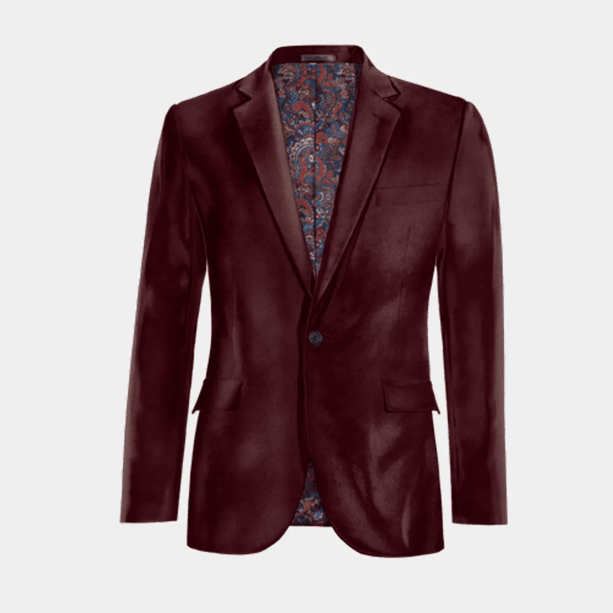 Veste bordeaux en velours édition limitée