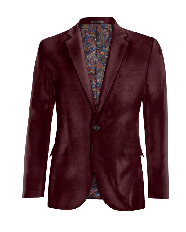 Veste bordeaux en velours édition limitée