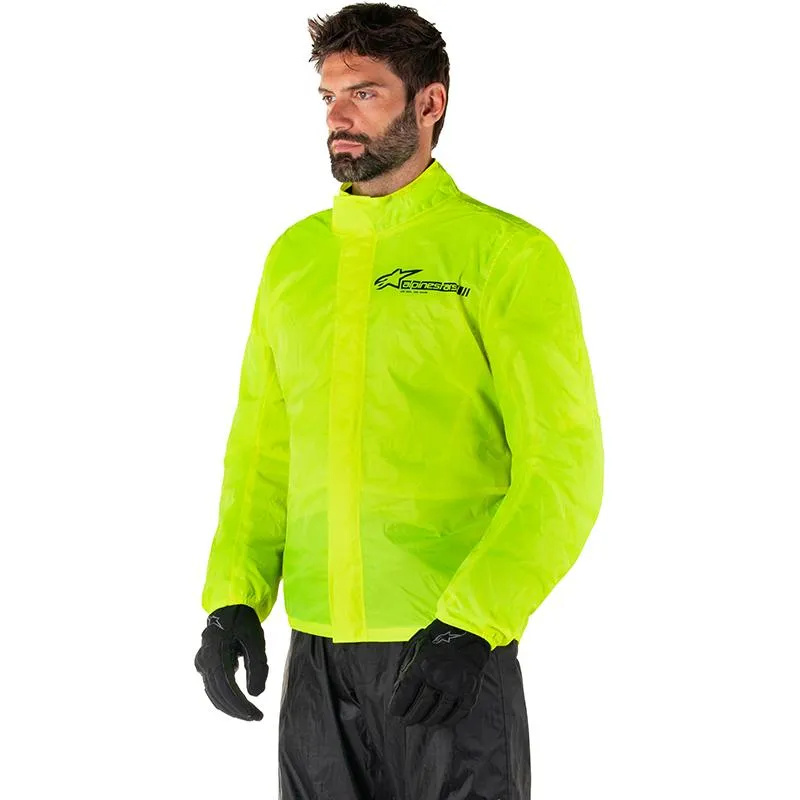 Veste de pluie HURRICANE RAIN V2 ALPINESTARS jaune fluo - MAXXESS.FR, Protection contre la pluie