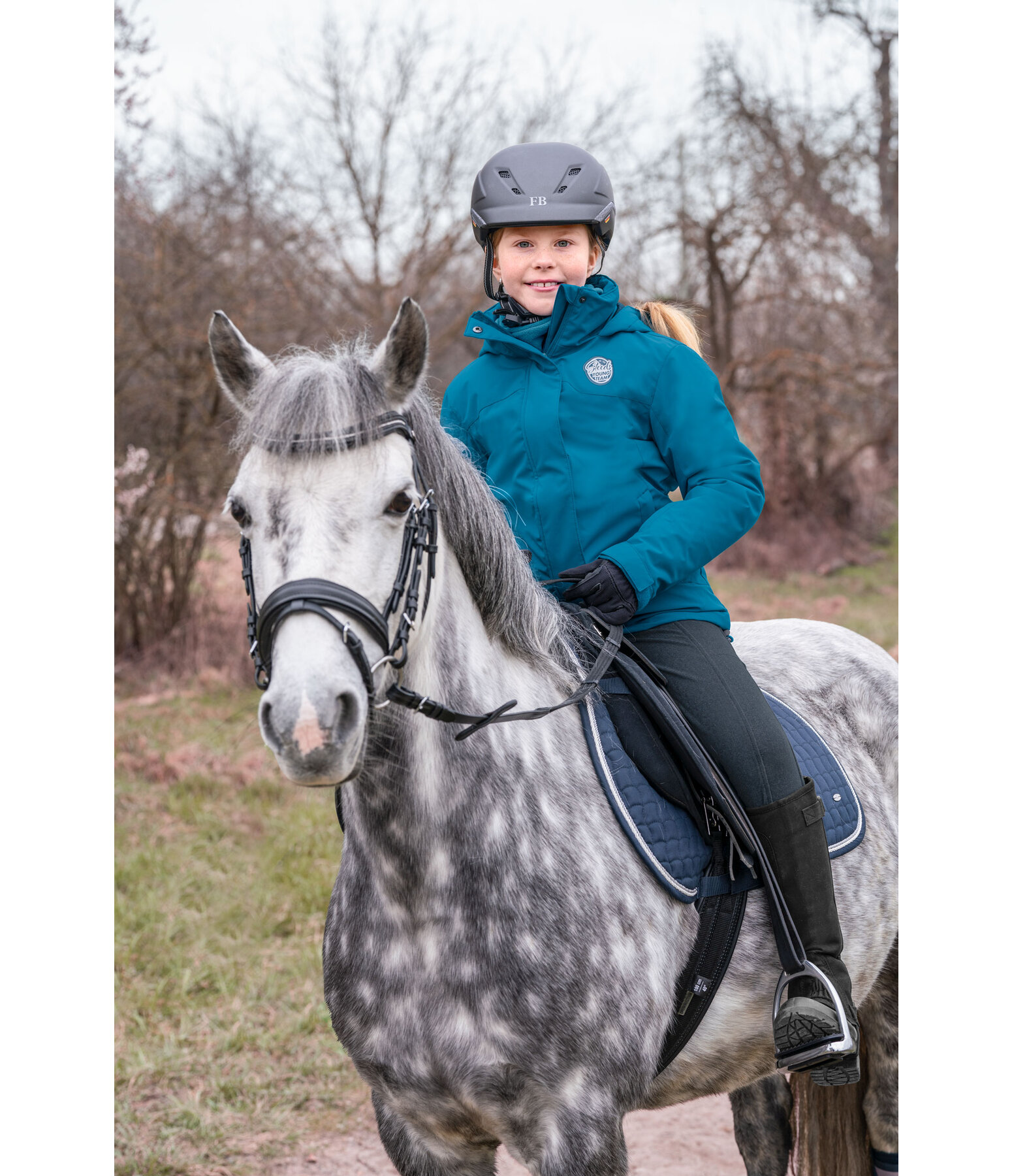 Veste d'équitation fonctionnelle enfant  Sky