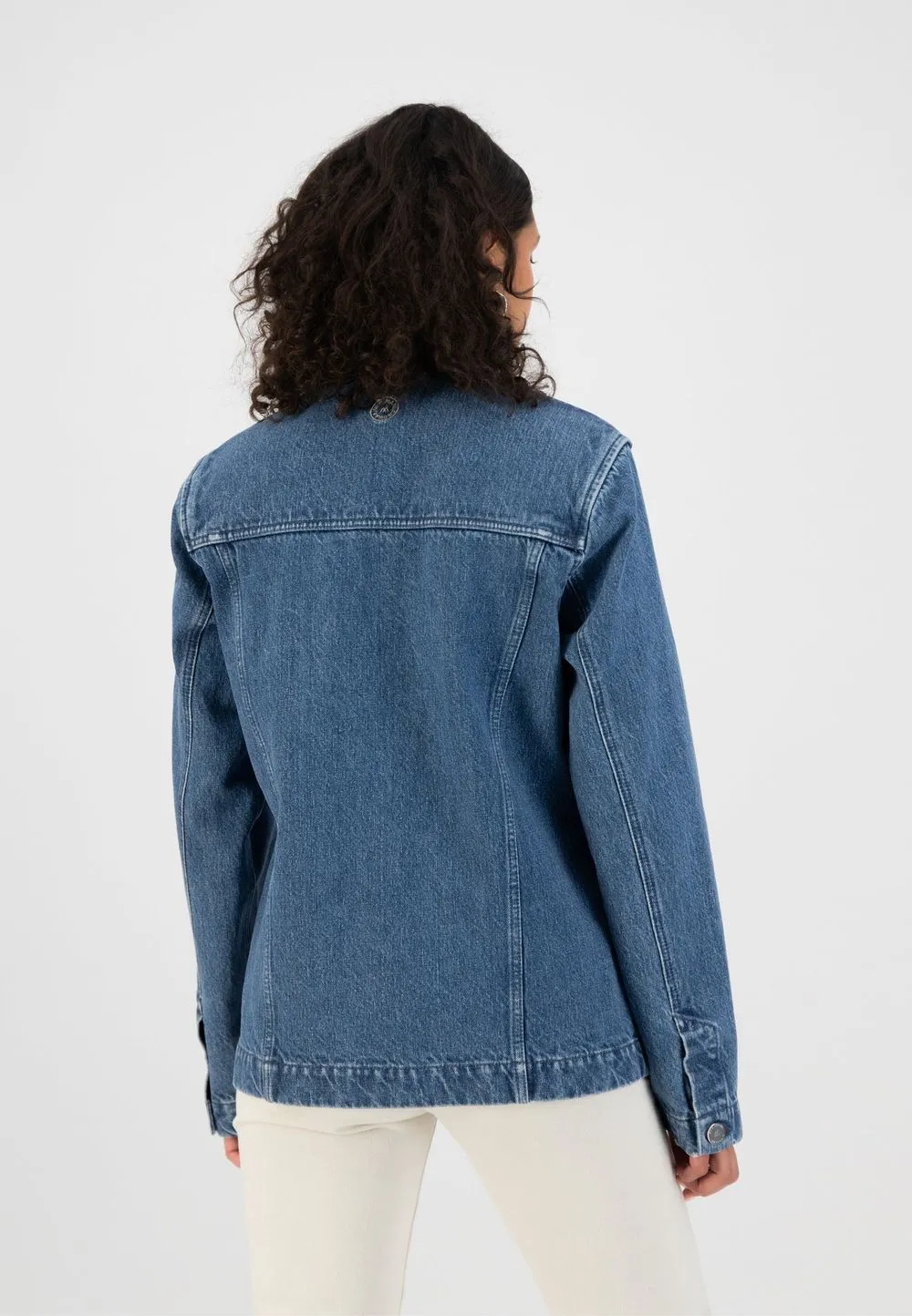 Veste en jean en chanvre, coton bio et recyclé - jackson medium stone femme